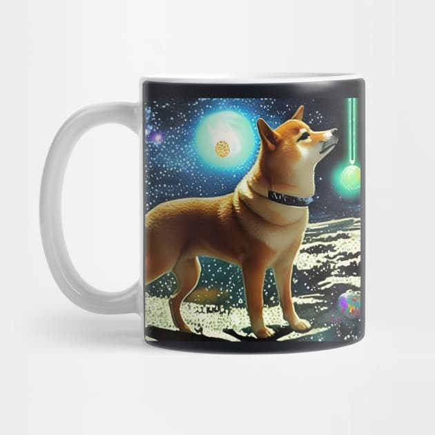 Shiba Inu in Space by BlakCircleGirl